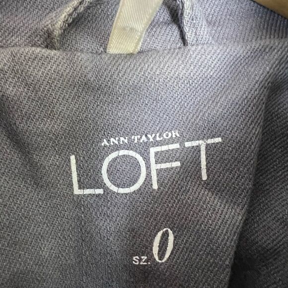 CLEARANCE! Gray LOFT Military Inspired Jacket Size 0 EUC - Picture 5 of 5